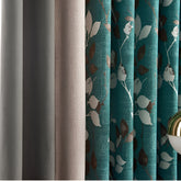 Cortina Personalizada Nayla com Isolamento Acústico, Blackout e Design em 3 Cores Contrastantes